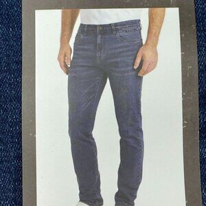 Kenneth Cole Mens Straight Fit Stretch Denim Jeans 32x34 Dark Wash a0189